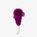 Cappello in visone con para orecchie viola
