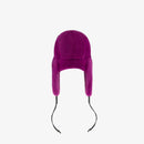 Cappello in visone con para orecchie viola