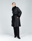 Cappotto di montone nero 100 cm