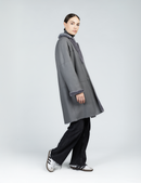 Cappotto di montone reversibile antracite 90 cm
