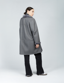 Cappotto di montone reversibile antracite 90 cm