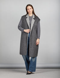 Gilet lungo in cashmere