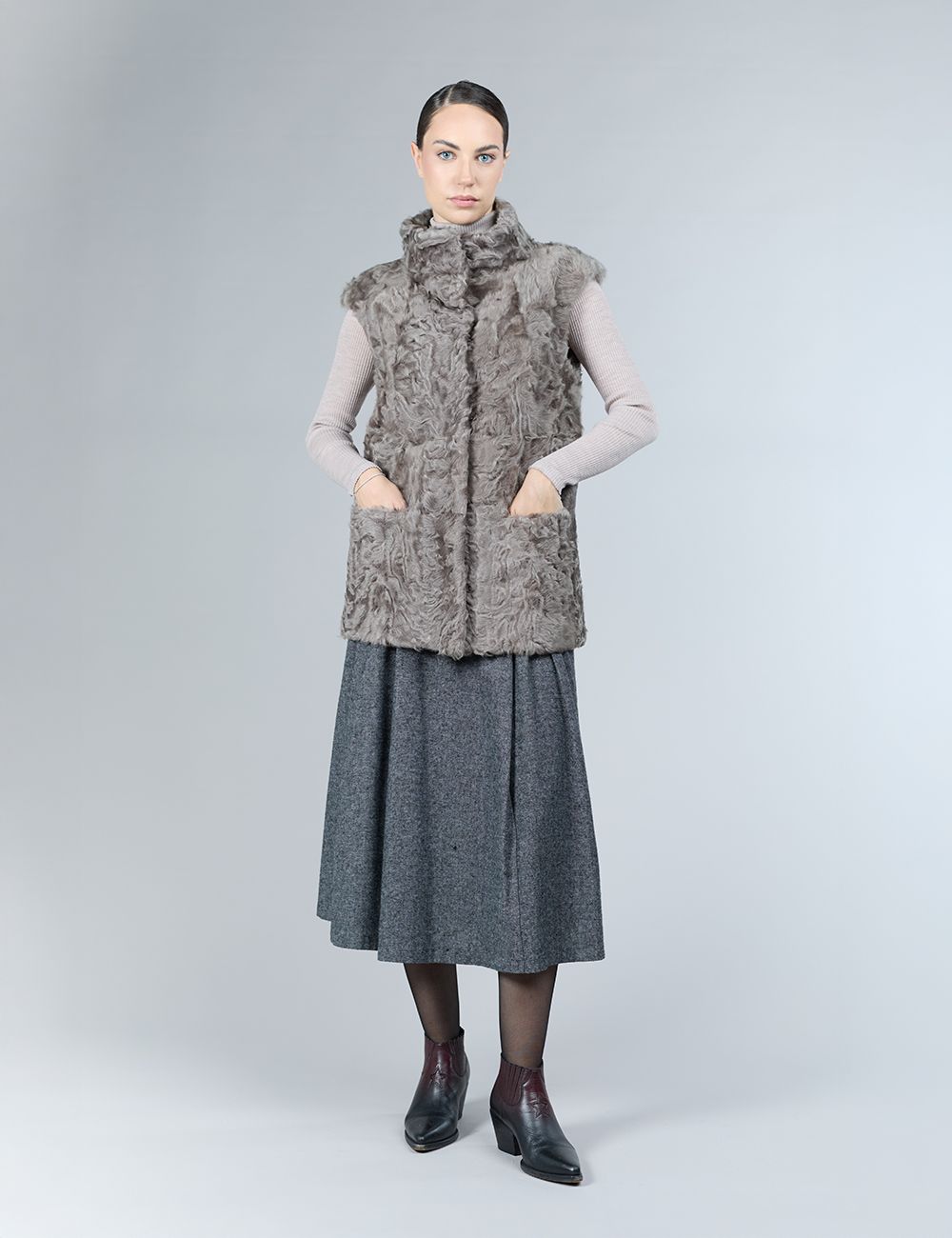 Gilet in lampskin