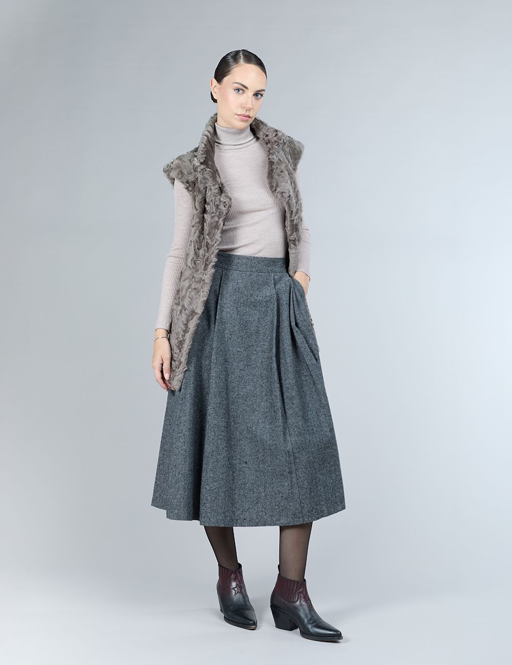 Gilet in lampskin