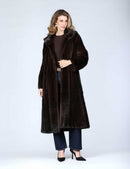 Cappotto di visone con cappuccio
