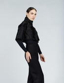 Elegant black Persian shrug, 40cm.