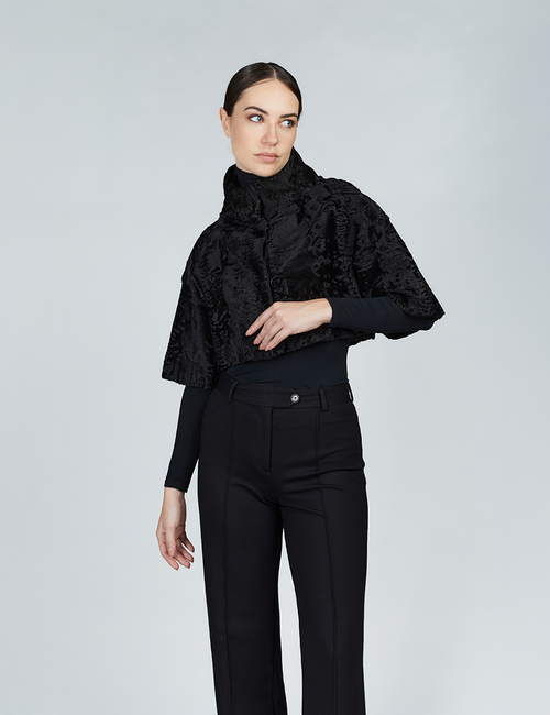 Elegant black Persian shrug, 40cm.