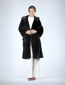 Cappotto di visone con cappuccio