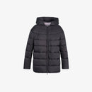 Piumino reversibile in visone con cappuccio rosa 75 cm