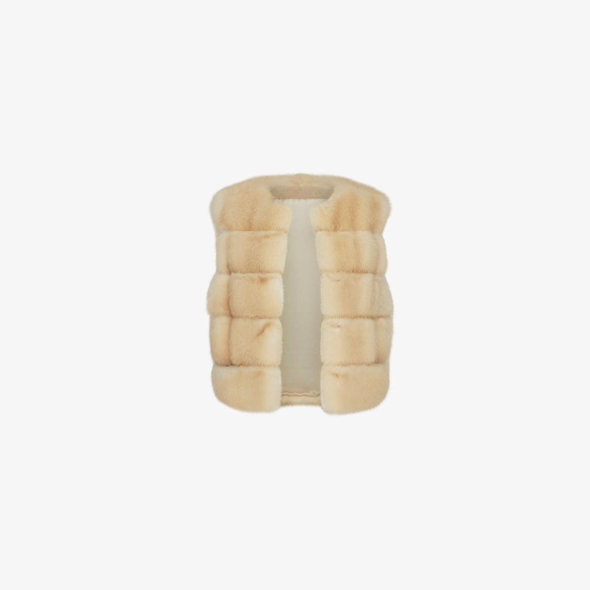 Gilet in zibellino golden 50 cm