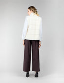 Mink fur vest, white, 60 cm.