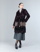 Cappotto in lambskin e visone