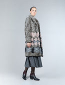 Lambskin and mink coat
