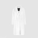 Cappotto lungo collo inglese bianco 110cm