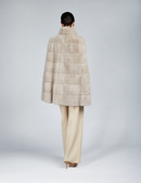 Mantella in rex oversized beige 80cm