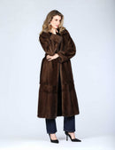 Cappotto lungo in visone