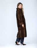 Cappotto lungo in visone