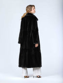 Cappotto lungo in visone