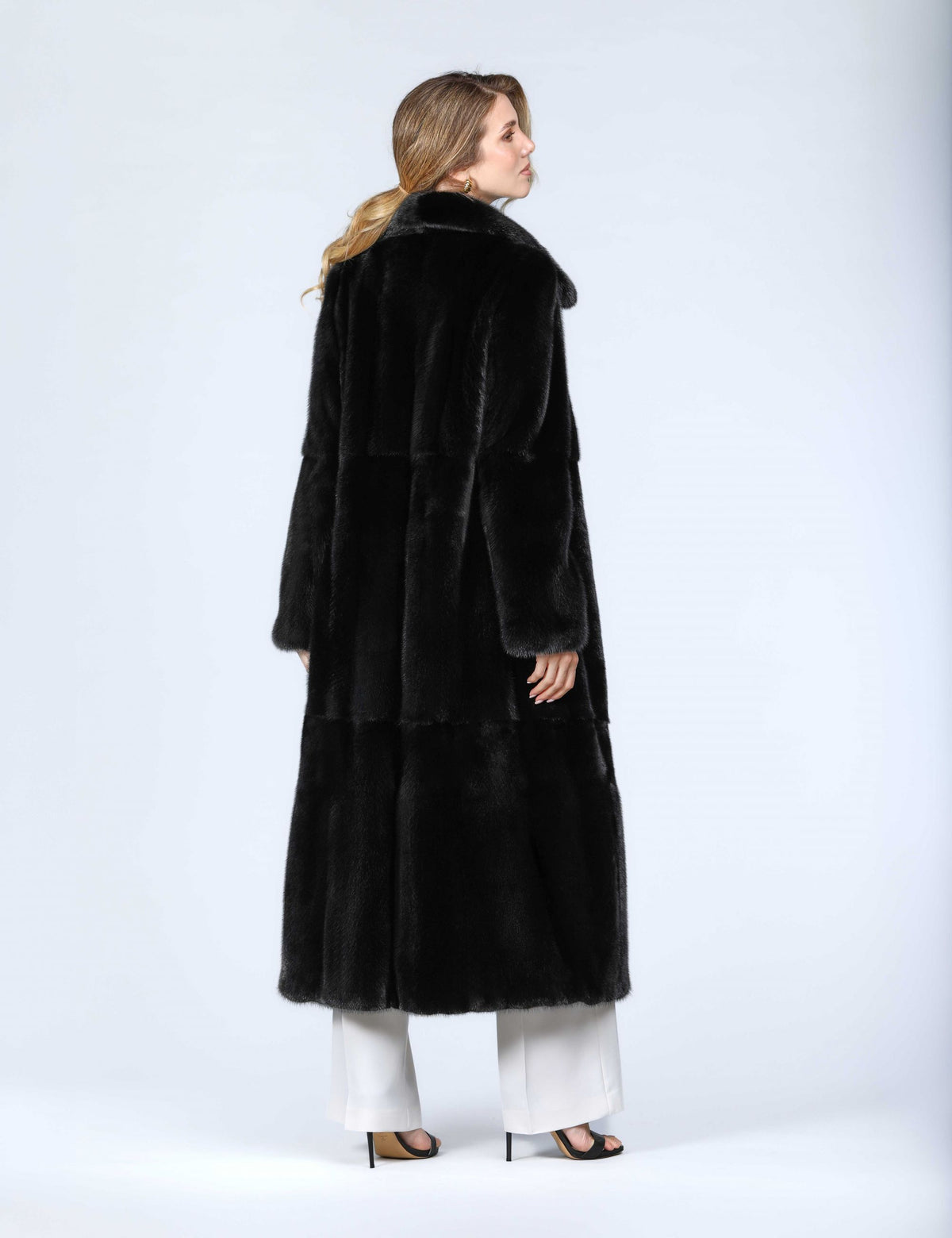 Cappotto lungo in visone
