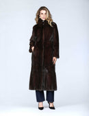 Cappotto lungo in visone