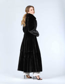 Cappotto lungo in visone