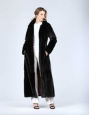 Cappotto lungo in visone