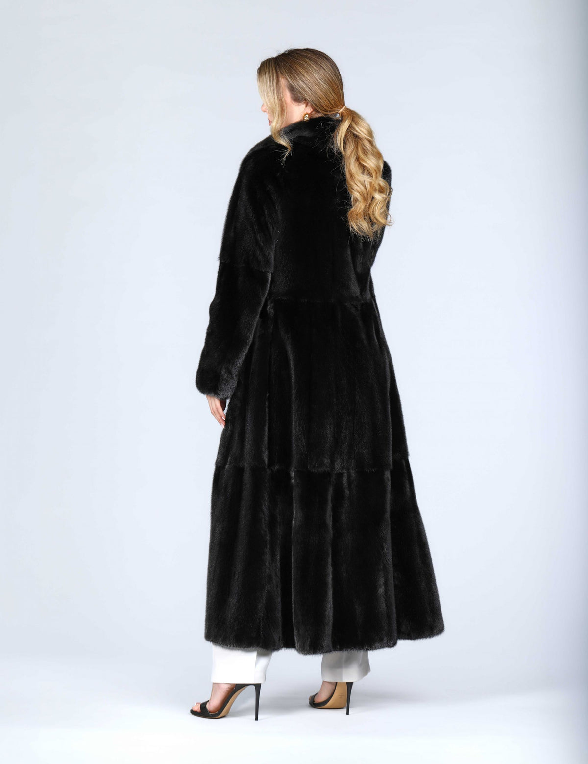 Cappotto lungo in visone