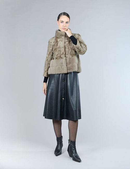 Giacca in lamb skin