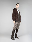 Cardigan in visone