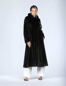 Cappotto lungo in visone