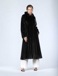 Cappotto lungo in visone