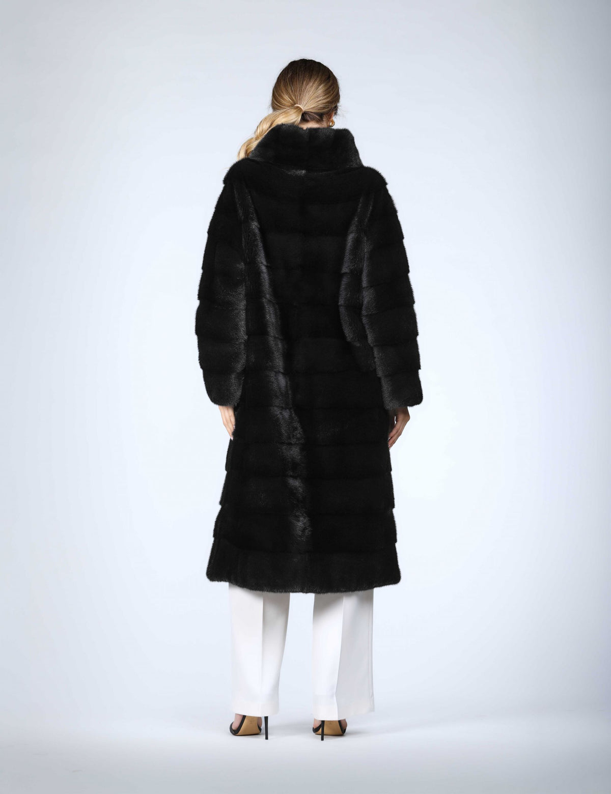 Cappotto lungo in visone