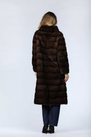 Cappotto lungo in visone