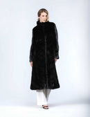 Cappotto lungo in visone