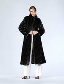 Cappotto lungo in visone