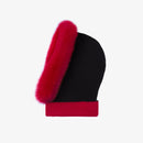 Balaclava cashmere e volpe rosso