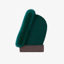 Balaclava cashmere e volpe verde