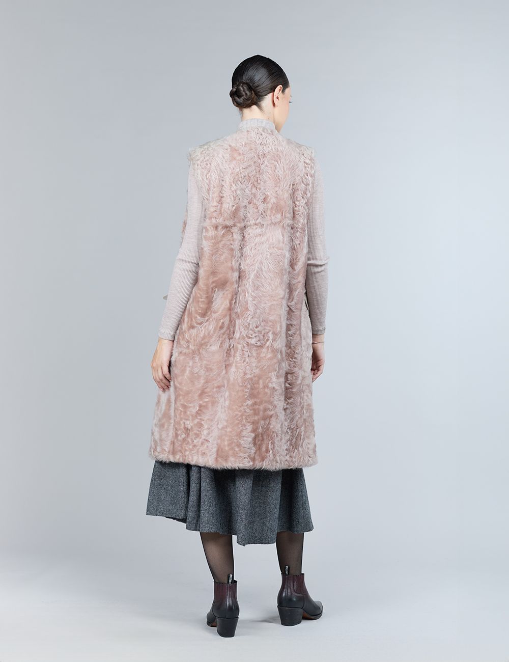 Lamb skin gilet