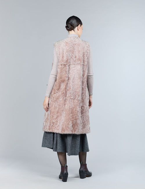 Lamb skin gilet