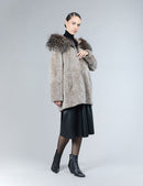 Cappotto reversibile in montone