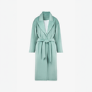 Cappotto in lana lungo con cintura, colore menta, 110 cm
