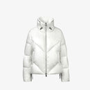 Piumino bianco con collo alto 70 cm