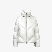 Piumino bianco con collo alto 70 cm