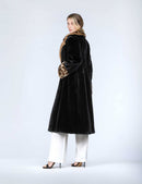 Cappotto lungo in visone
