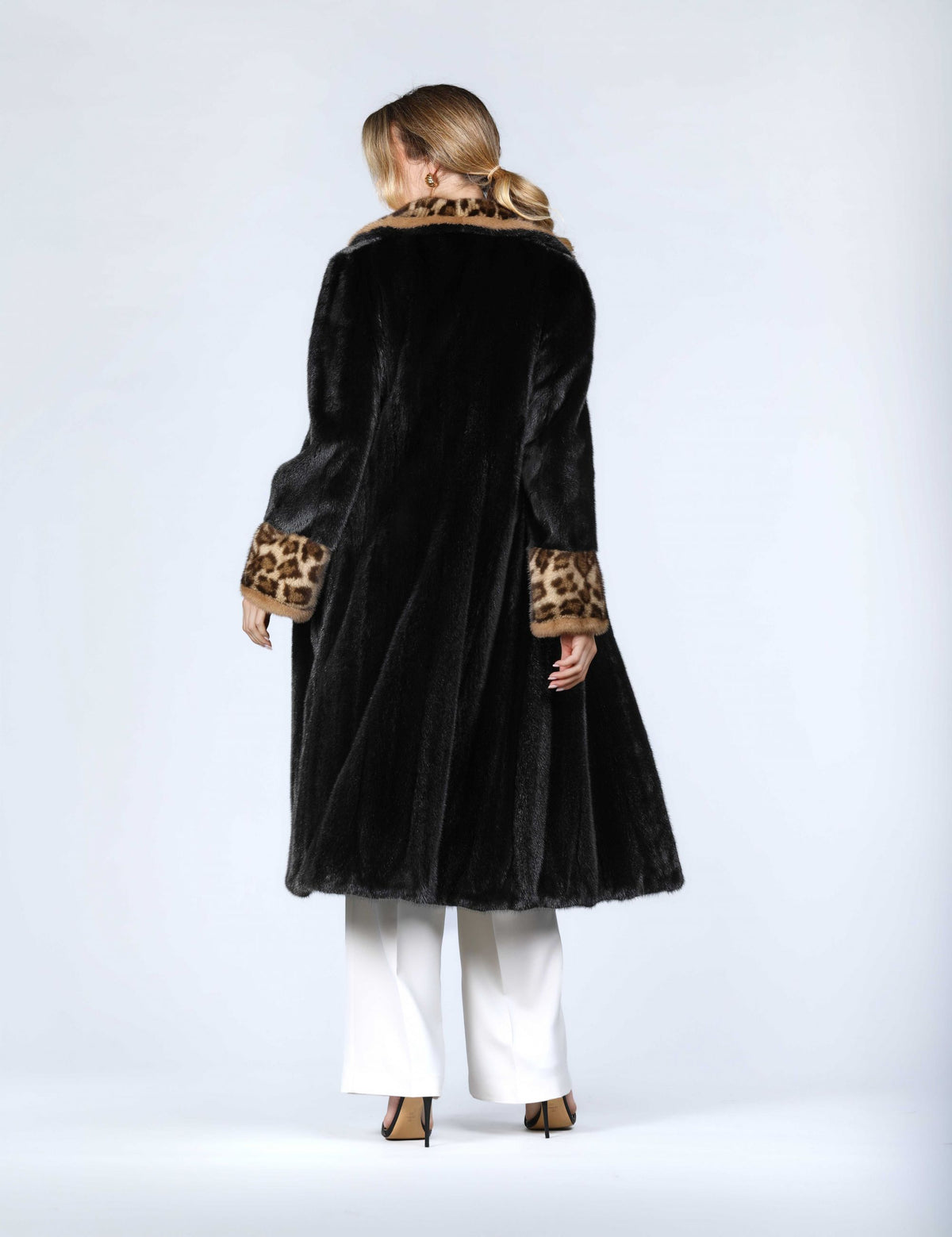 Cappotto lungo in visone