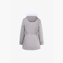 Veste en rex réversible avec capuche blanche de 80 cm