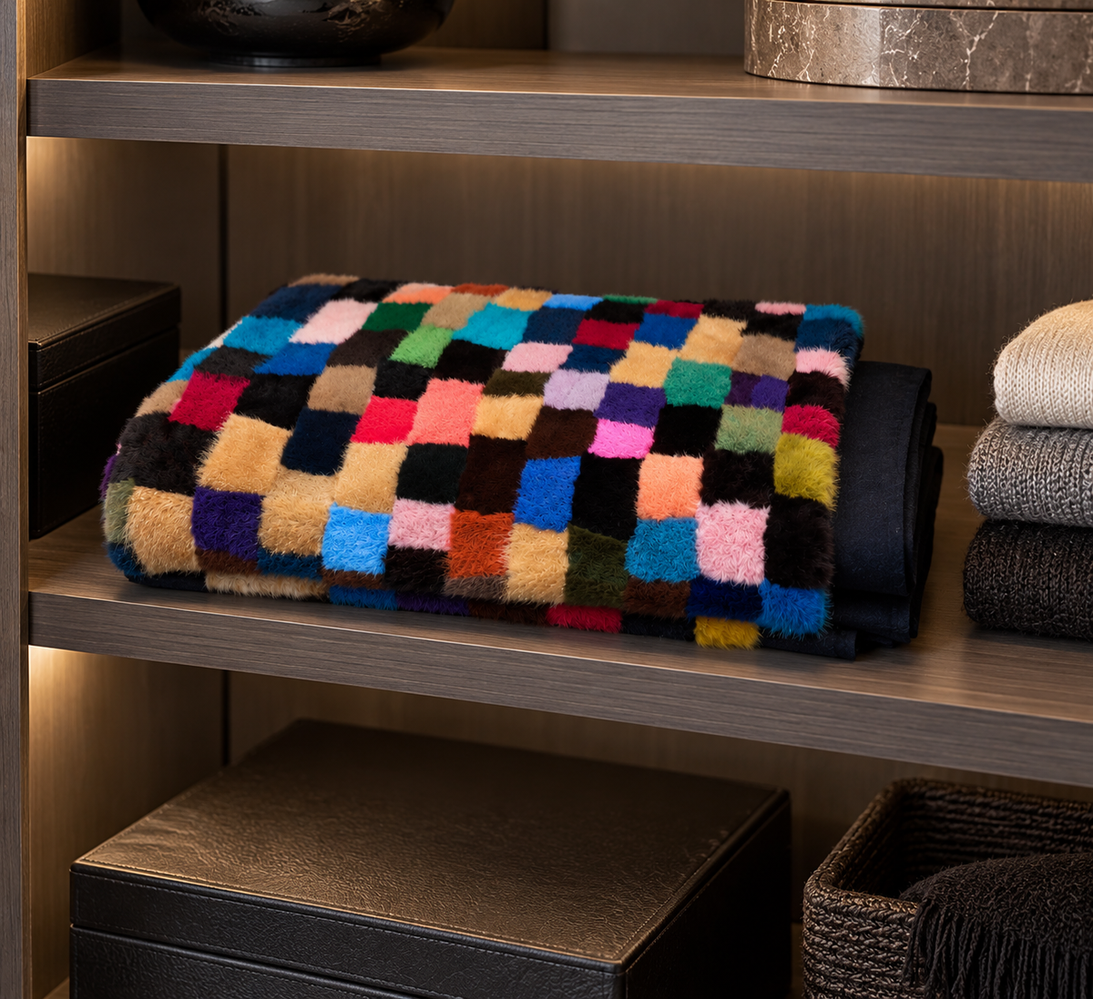Coperta in visone