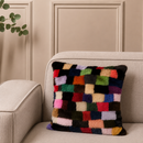 Cuscino in visone patchwork