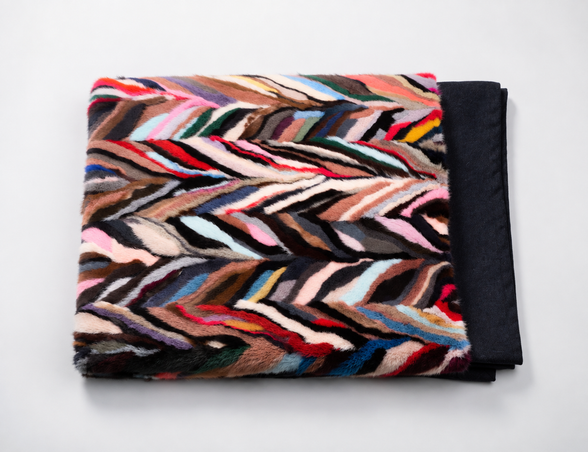 Coperta in visone