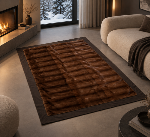 Coperta in visone